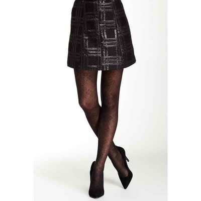 Spanx Star Power Center Stage Noveau Patterned Shaping Tights Black NWT Size A